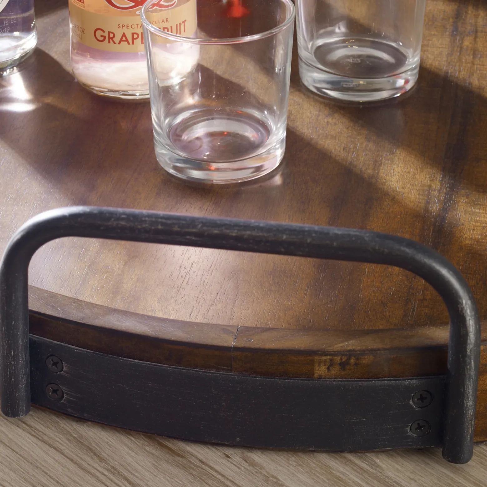 Round Wooden Tray