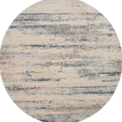 Rustic Textures 5' Round Area Rug