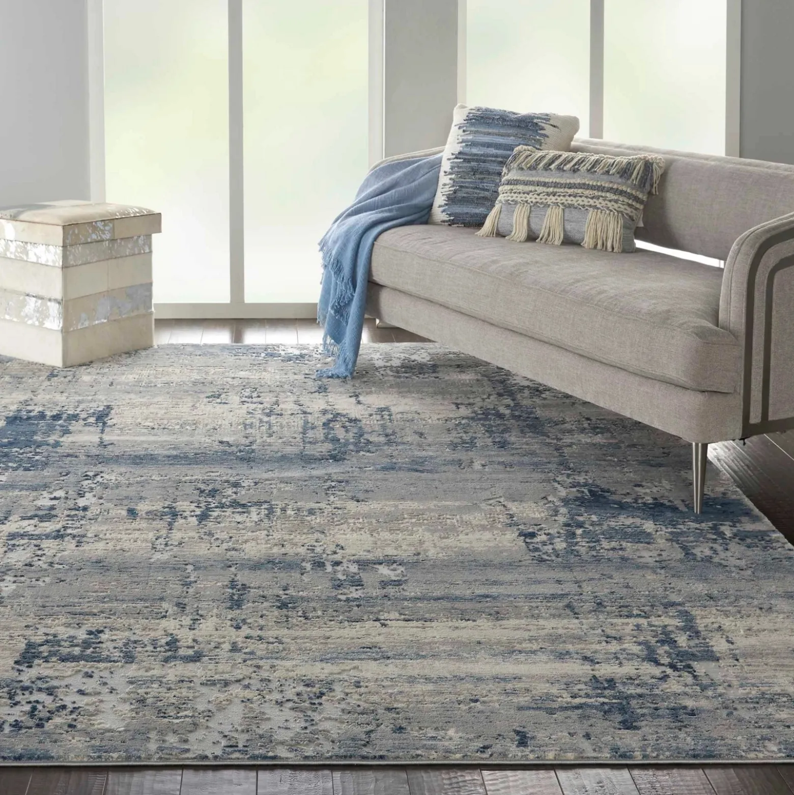 Rustic Textures 9'x13' Area Rug