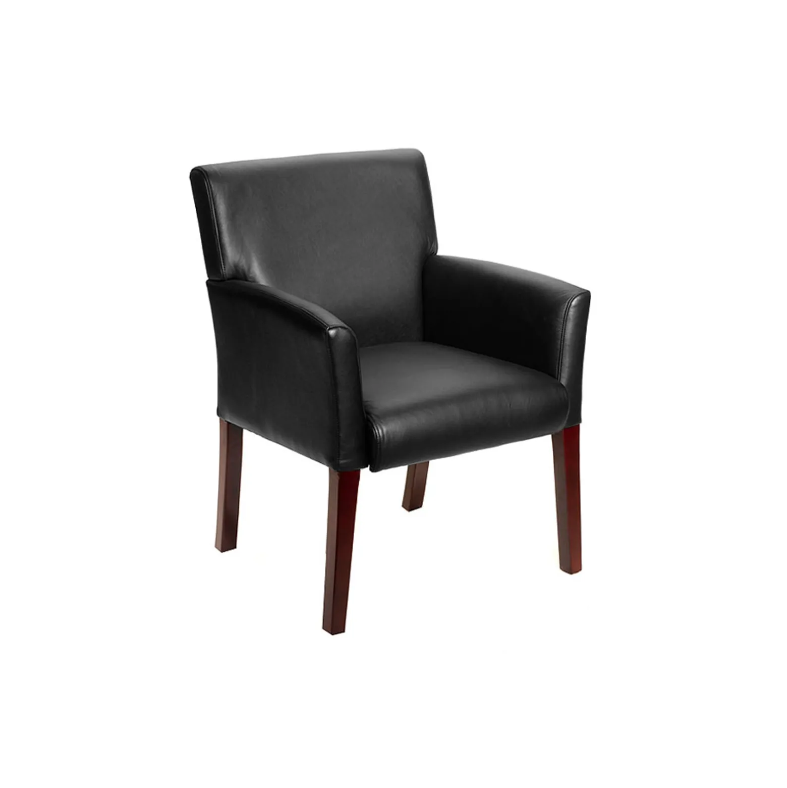 Rutherford Executive Box Arm Guest Chair with Ergonomic Support