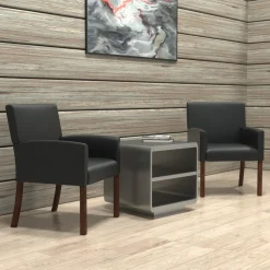 Rutherford Executive Box Arm Guest Chair with Ergonomic Support