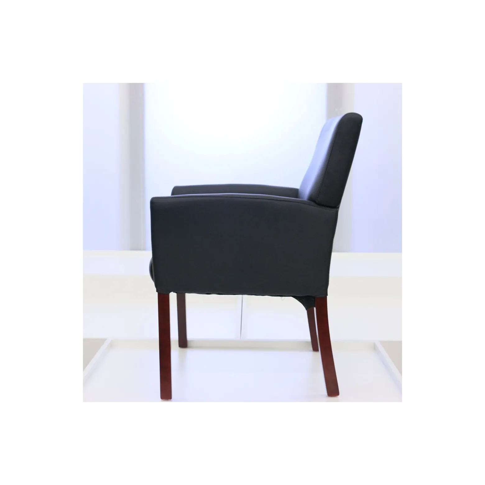 Rutherford Executive Box Arm Guest Chair with Ergonomic Support
