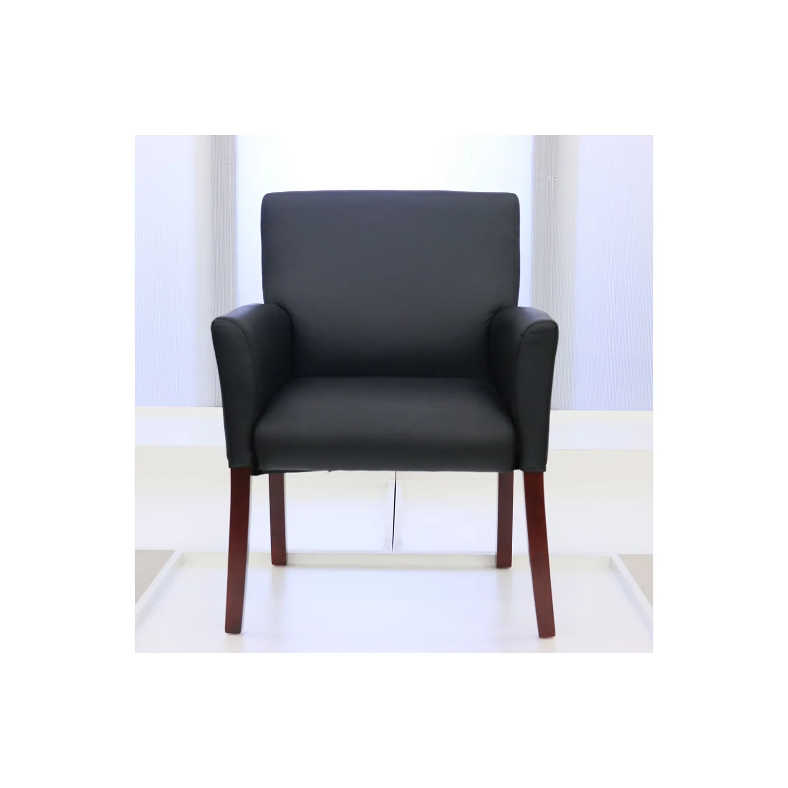 Rutherford Executive Box Arm Guest Chair with Ergonomic Support