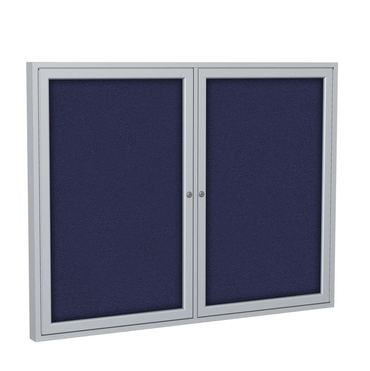 Satin Aluminum Fabric Tackboard 48"wx36"h