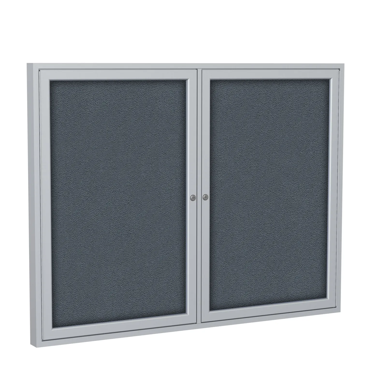 Satin Aluminum Fabric Tackboard 48"wx36"h