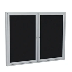 Satin Aluminum Fabric Tackboard 48