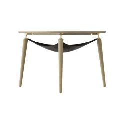 Scandinavian Curved Coffee Table - 30"W