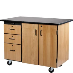 Science Lab Cabinet with External Drawers