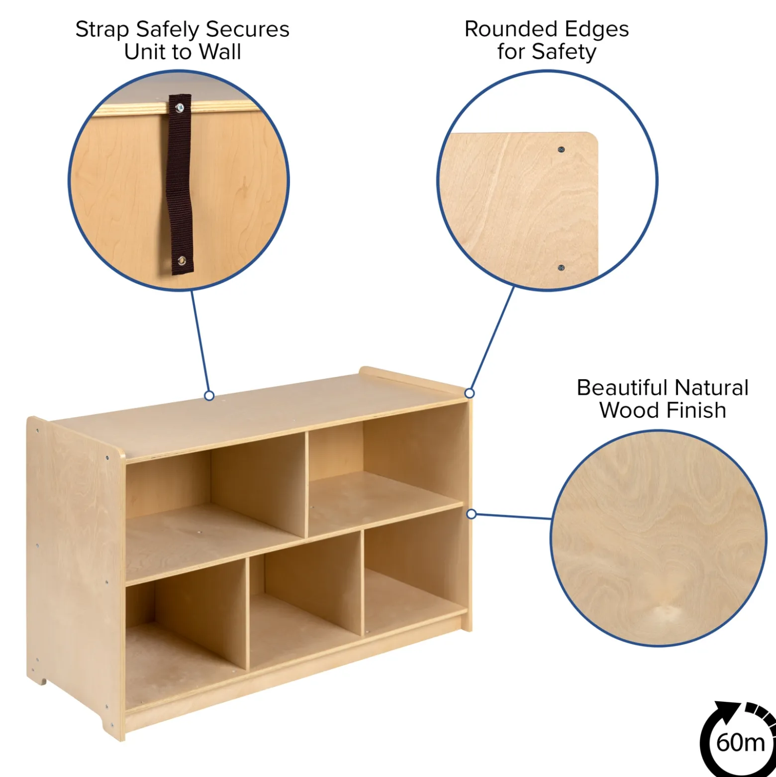 5-Section Classroom Storage