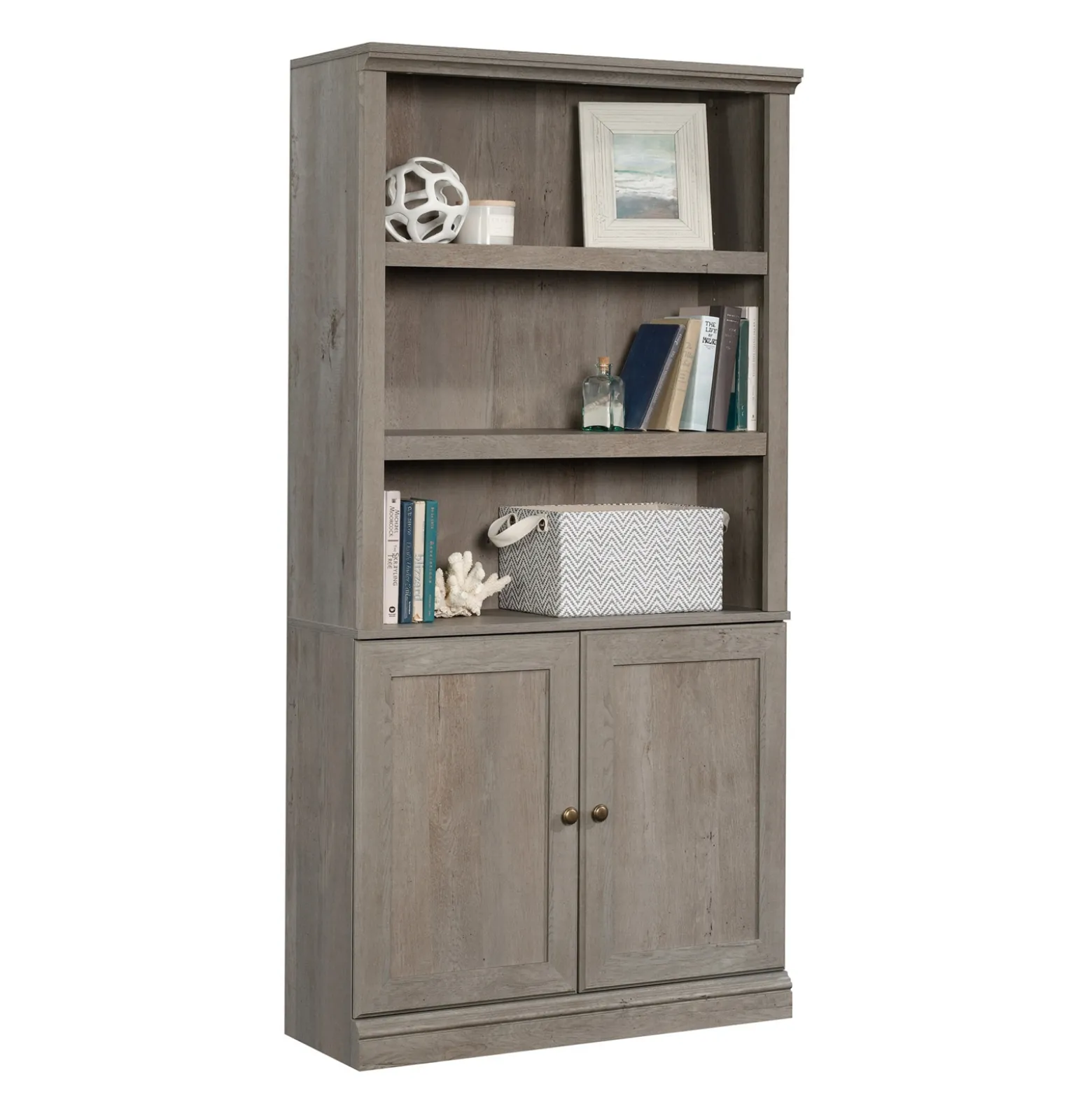 Select 5-Shelf Bookcase with Doors - 70"H