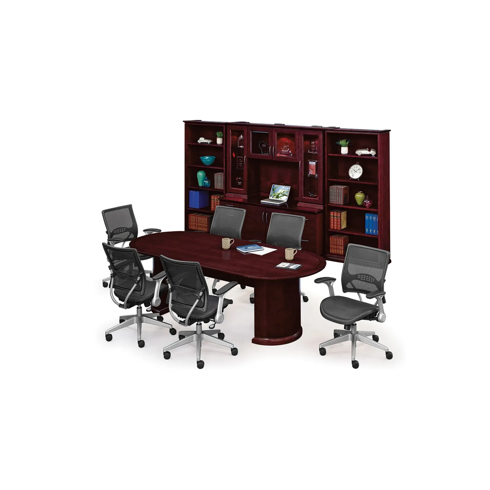 Set of Six Linear Mesh Chairs
