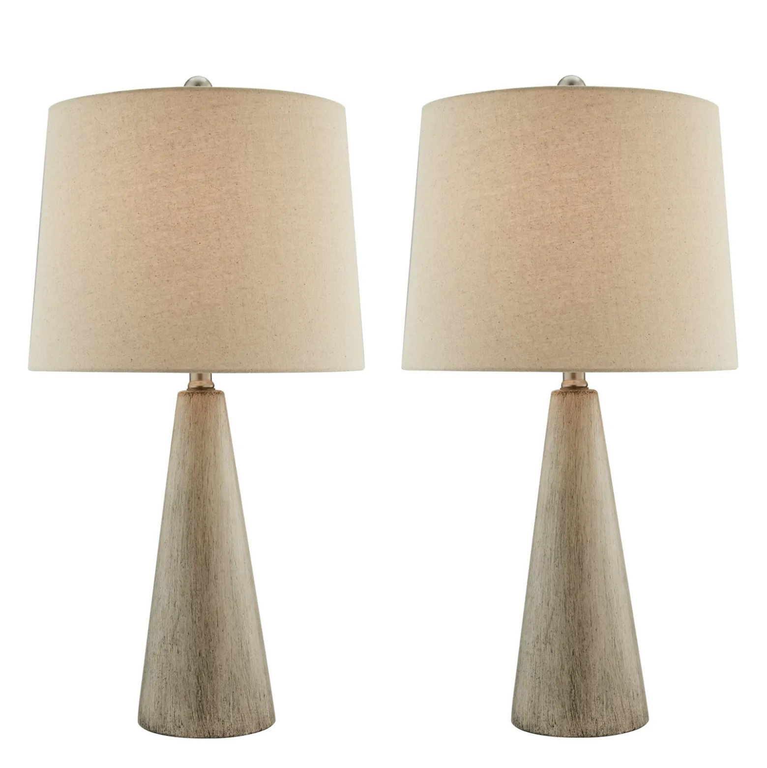 Set of Two Ceramic Base Table Lamps - 24 1/4"H