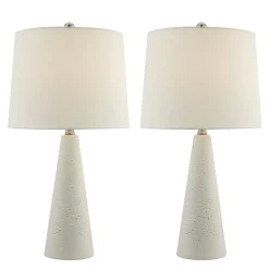 Set of Two Ceramic Base Table Lamps - 24 1/4