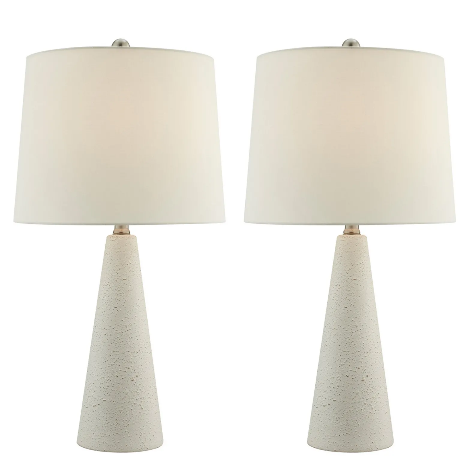 Set of Two Ceramic Base Table Lamps - 24 1/4"H