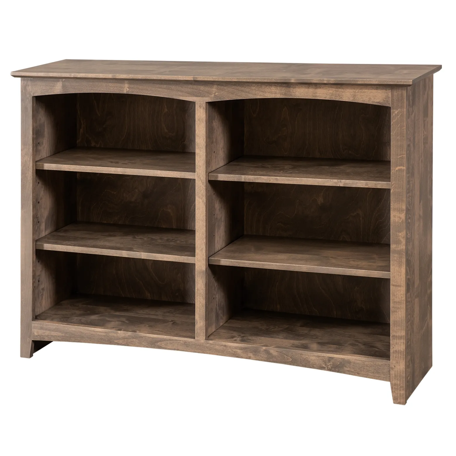 Shaker Home Office Solid Wood Bookcase - 48"W x 36"H