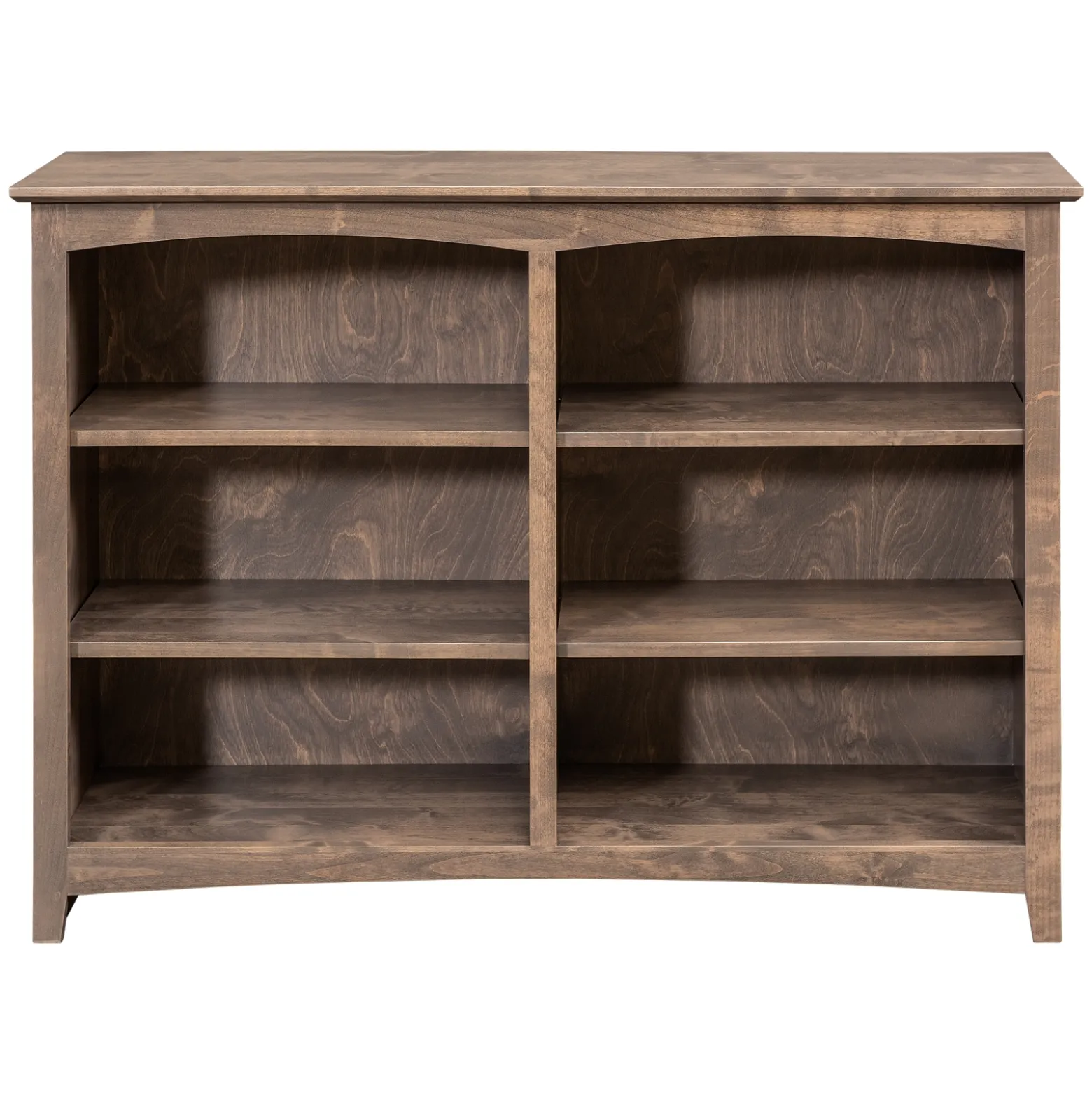 Shaker Home Office Solid Wood Bookcase - 48"W x 36"H