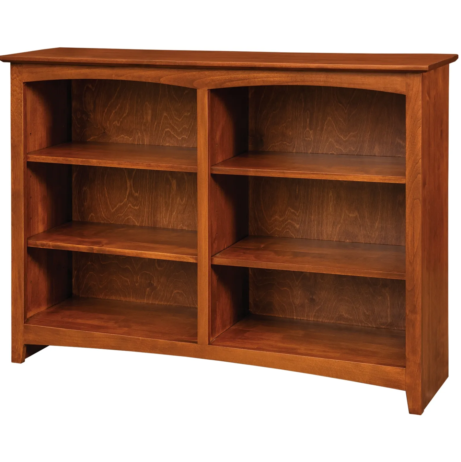 Shaker Home Office Solid Wood Bookcase - 48"W x 36"H