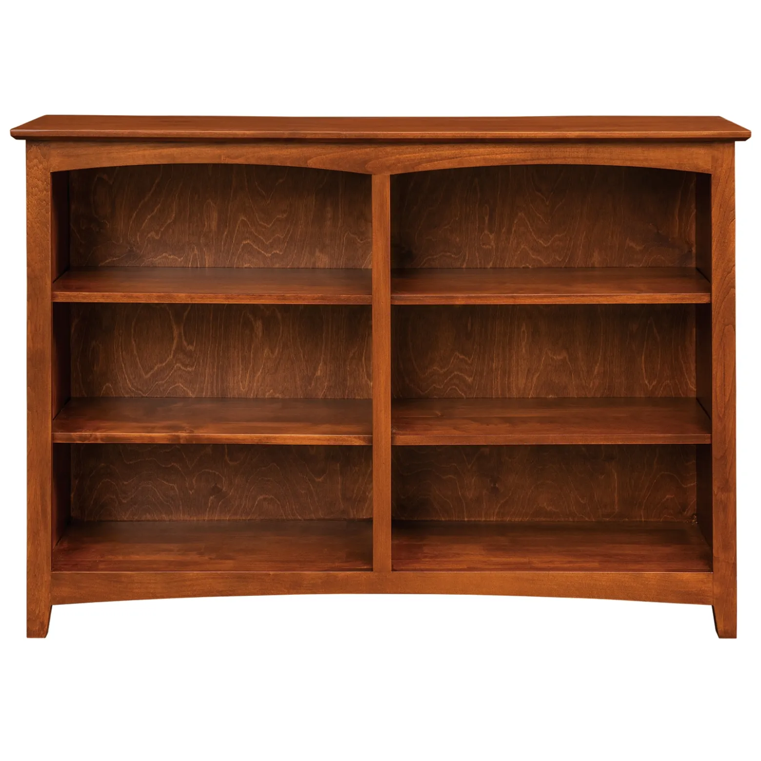 Shaker Home Office Solid Wood Bookcase - 48"W x 36"H