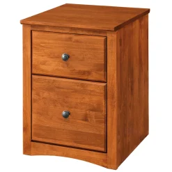 Shaker Home Office Solid Wood Rolling 2-Drawer File Cabinet – 30"H