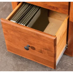 Shaker Home Office Solid Wood Rolling 2-Drawer File Cabinet – 30