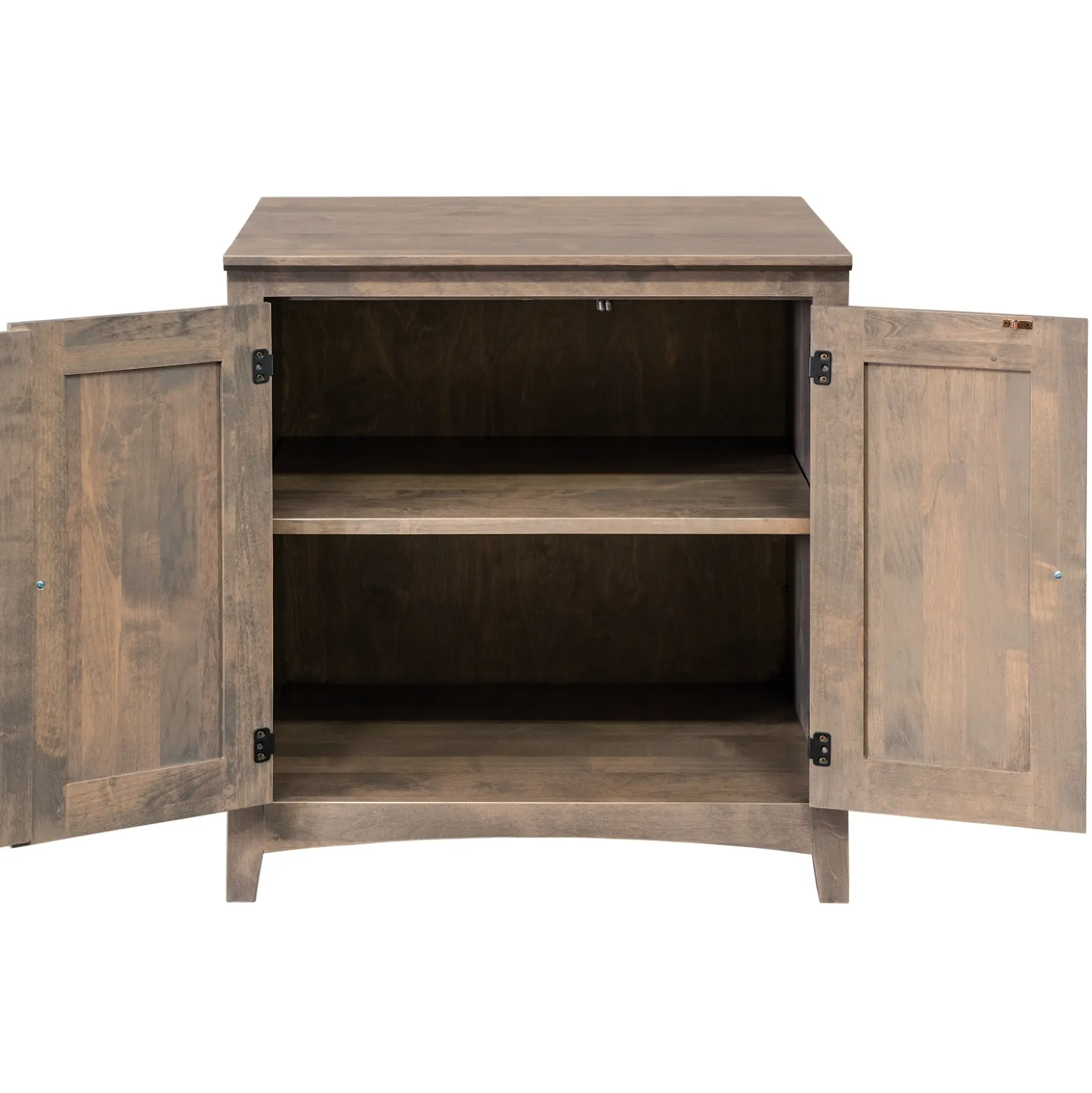 Shaker Home Office Solid Wood Two Door Storage Cabinet - 28.5"W