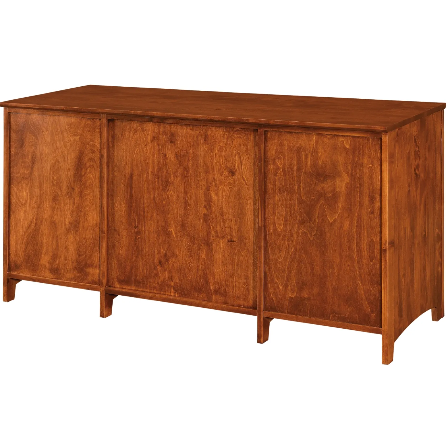 Shaker Home Office Solid Wood Double Pedestal Desk - 57.75"W