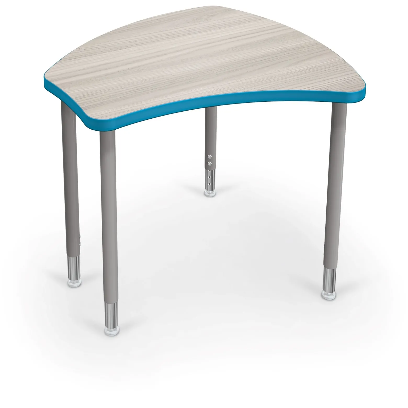 Shapes Height Adjustable Desk with Colored Edge Banding - 30"W x 29"D
