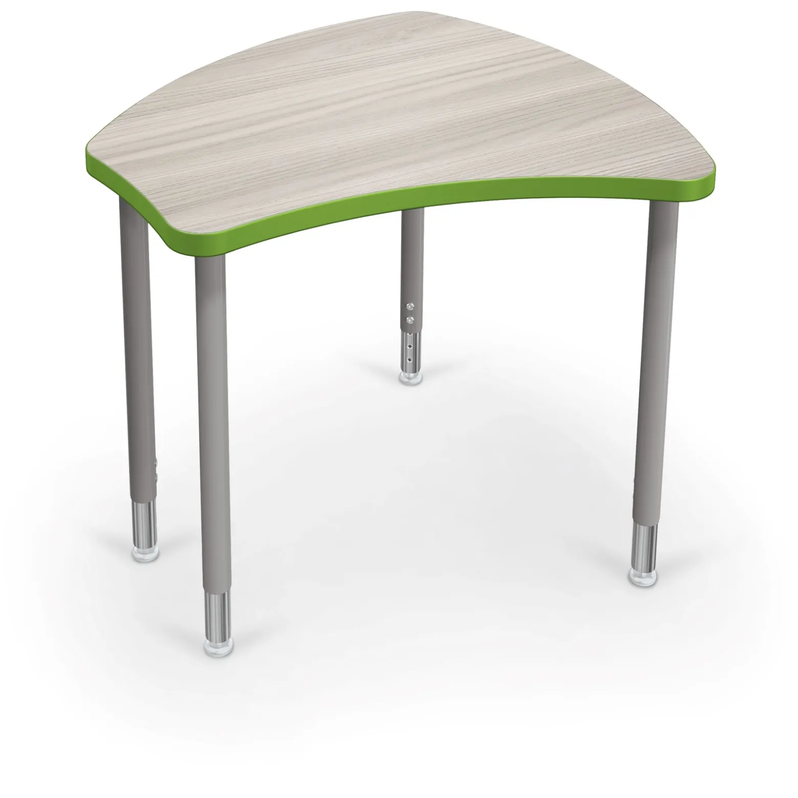 Shapes Height Adjustable Desk with Colored Edge Banding - 30"W x 29"D