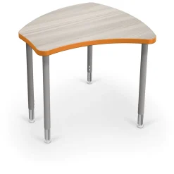 Shapes Height Adjustable Desk with Colored Edge Banding - 30