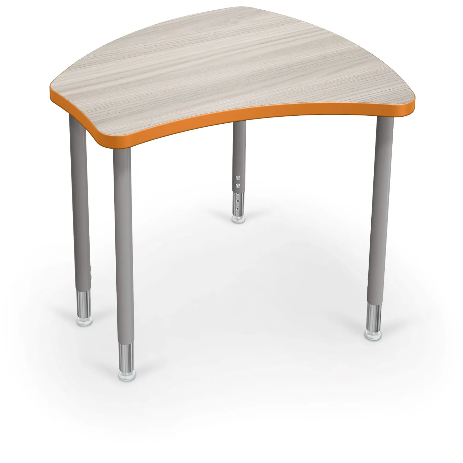 Shapes Height Adjustable Desk with Colored Edge Banding - 30"W x 29"D