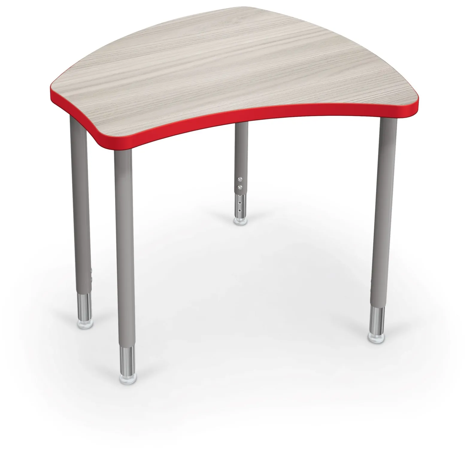 Shapes Height Adjustable Desk with Colored Edge Banding - 30"W x 29"D