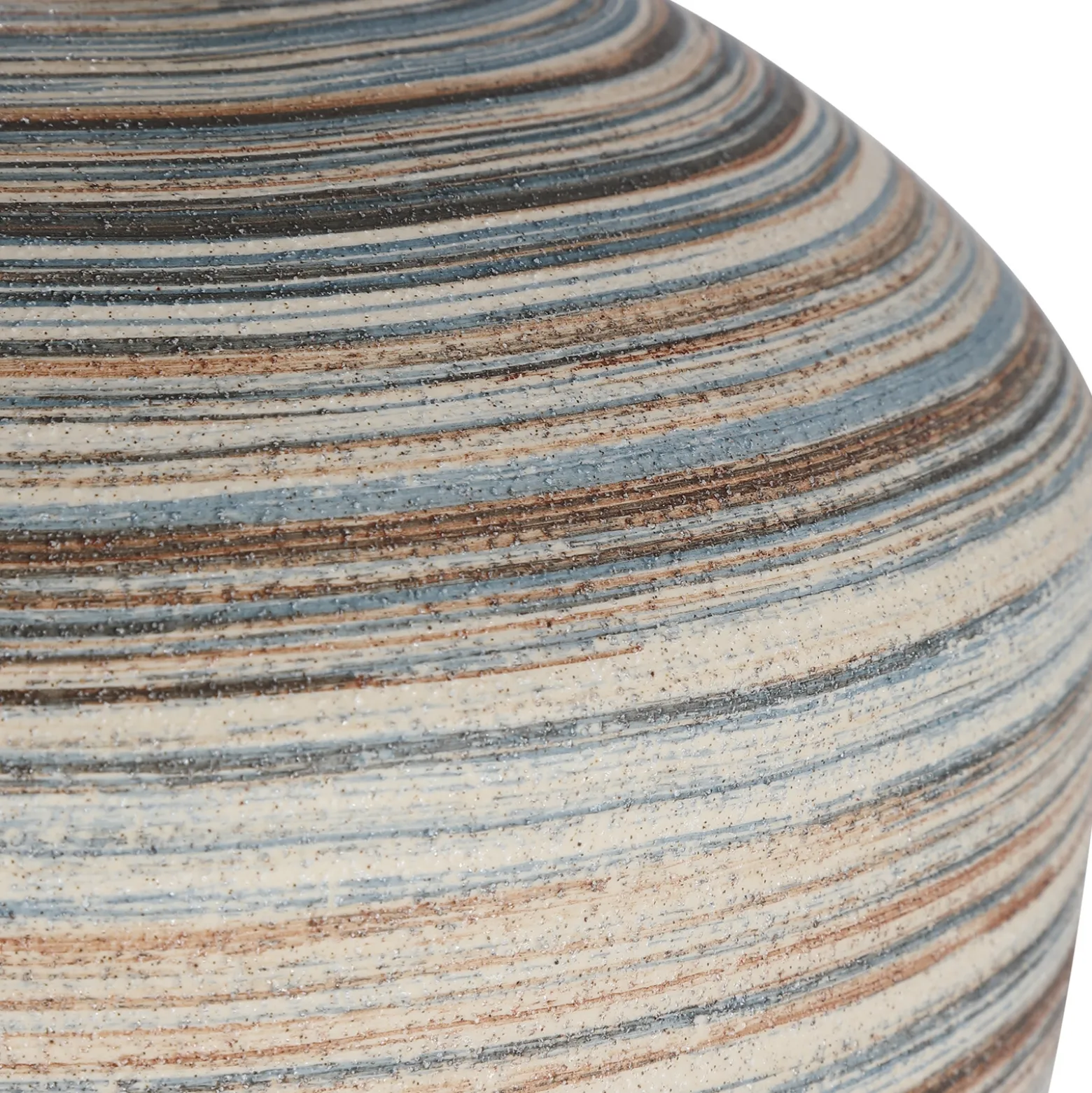 Signature Accents Ceramic Striped Accent Lamp - 17"Wx17"Dx22"H