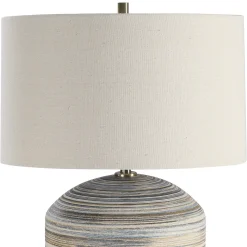 Signature Accents Ceramic Striped Accent Lamp - 17