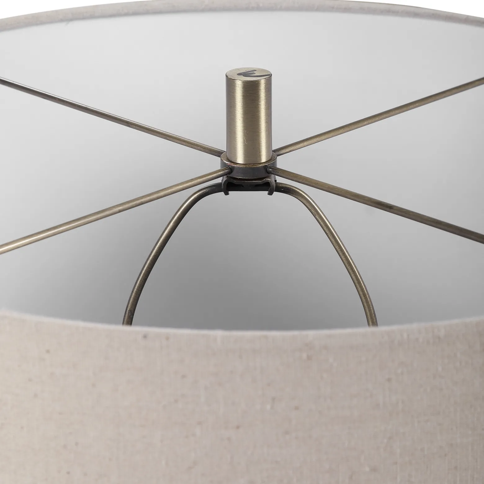 Signature Accents Ceramic Striped Accent Lamp - 17"Wx17"Dx22"H