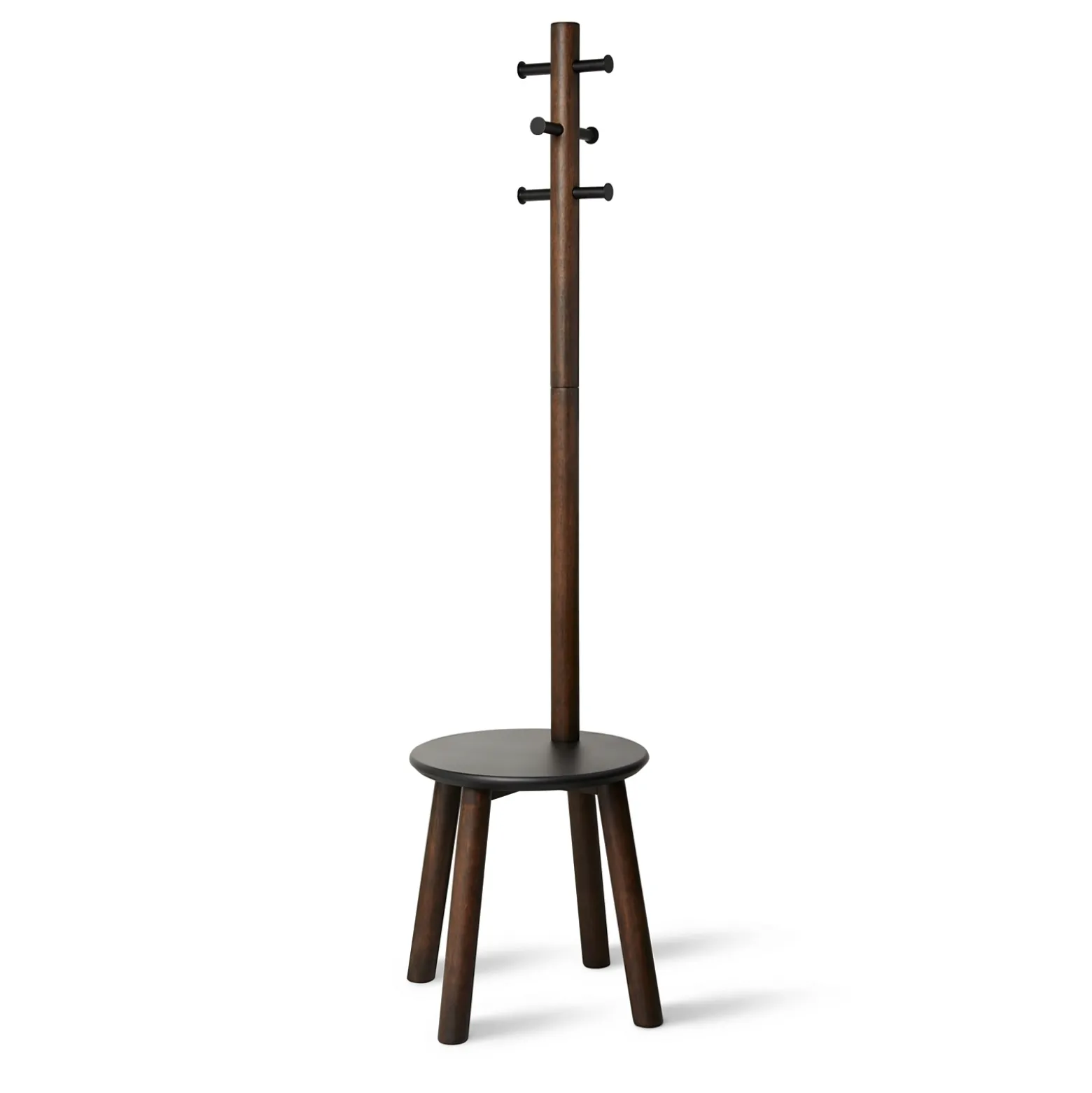 Signature Accents 6-Hook Coatrack and Stool