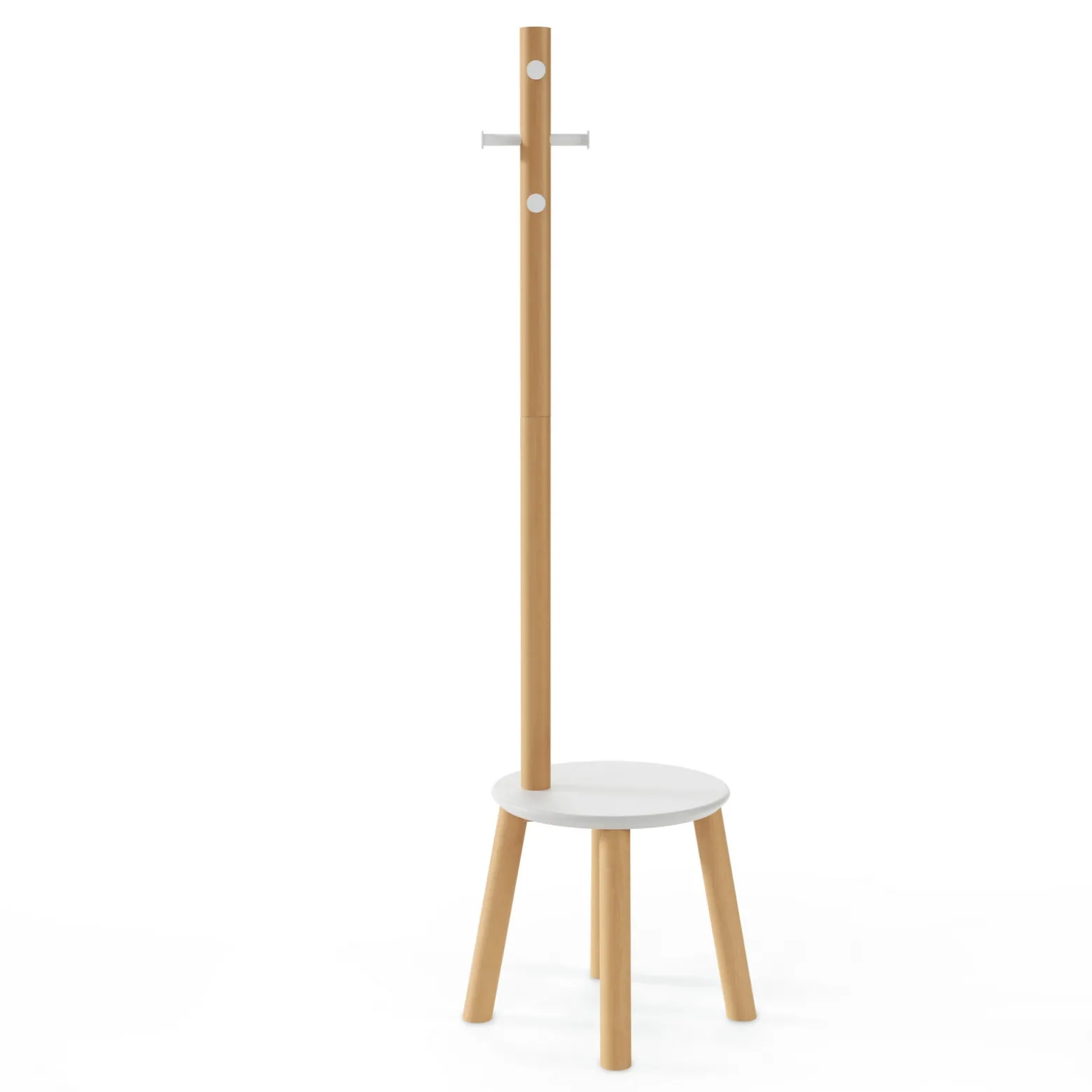 Signature Accents 6-Hook Coatrack and Stool