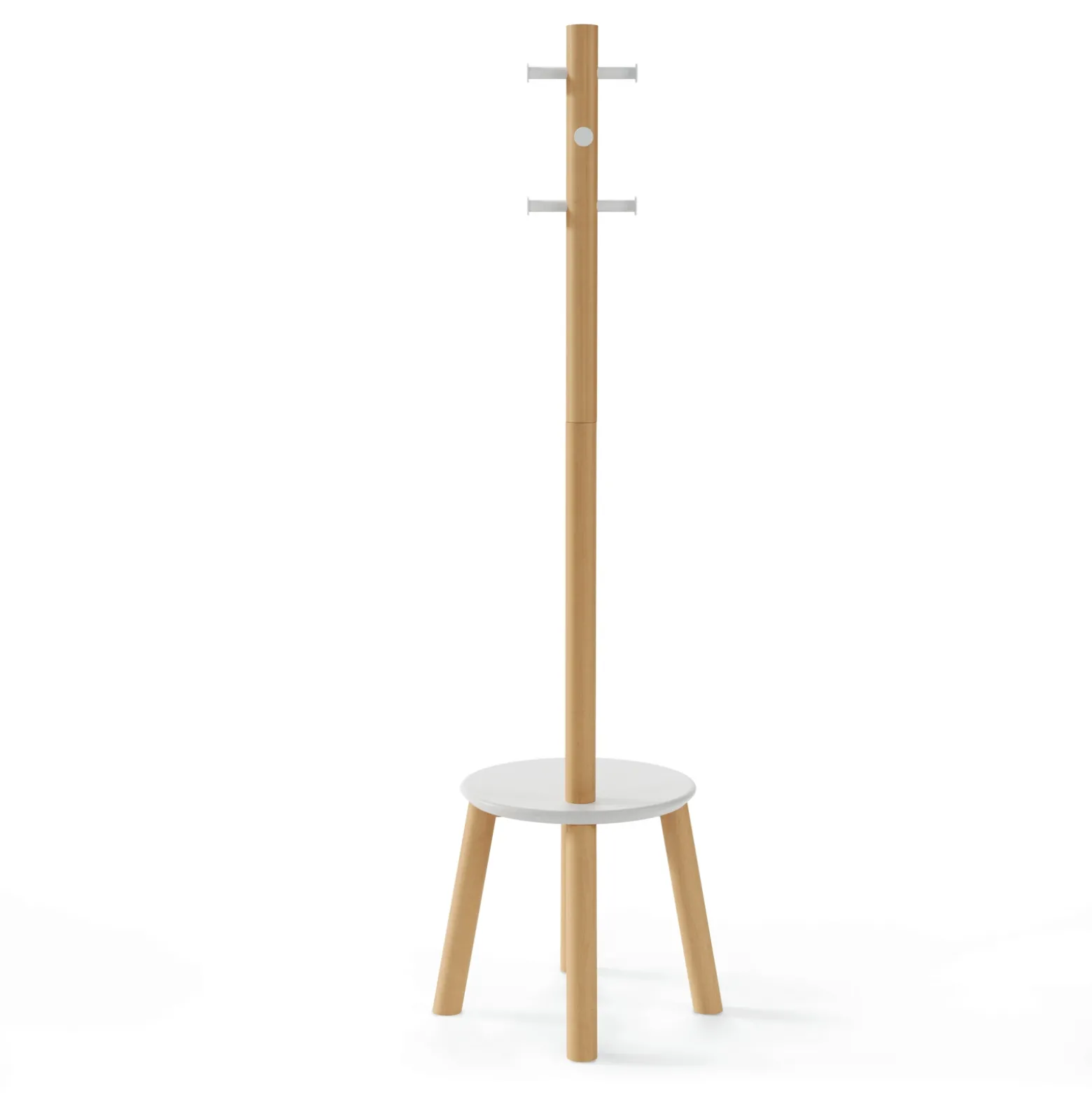 Signature Accents 6-Hook Coatrack and Stool