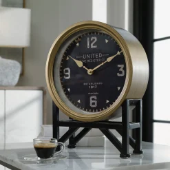 Signature Accents Industrial Table Clock
