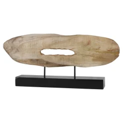 Signature Accents Mango Wood Log Sculpture 12.75”H