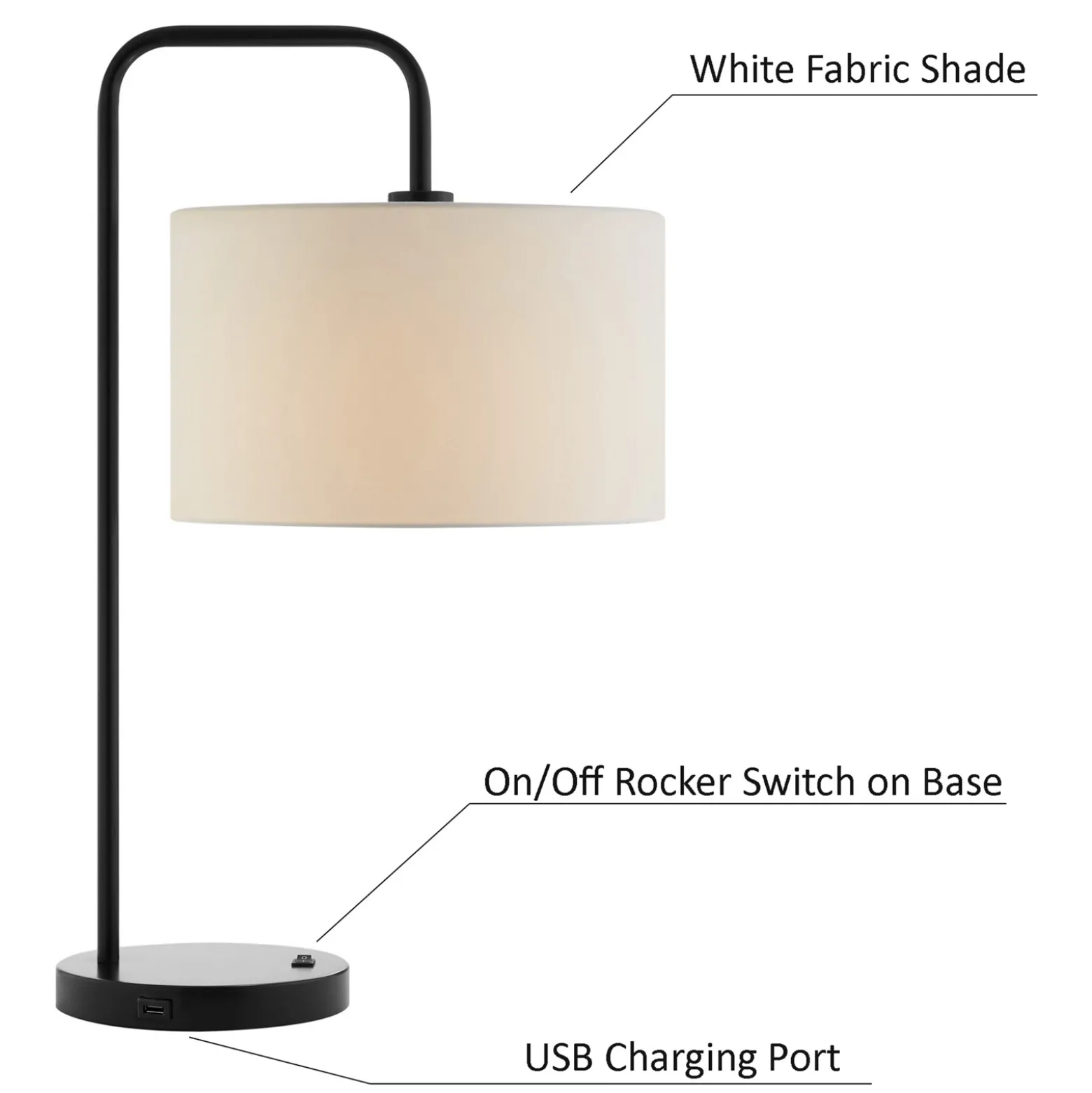 Simplistic Floor & Table Lamps - Set of 3