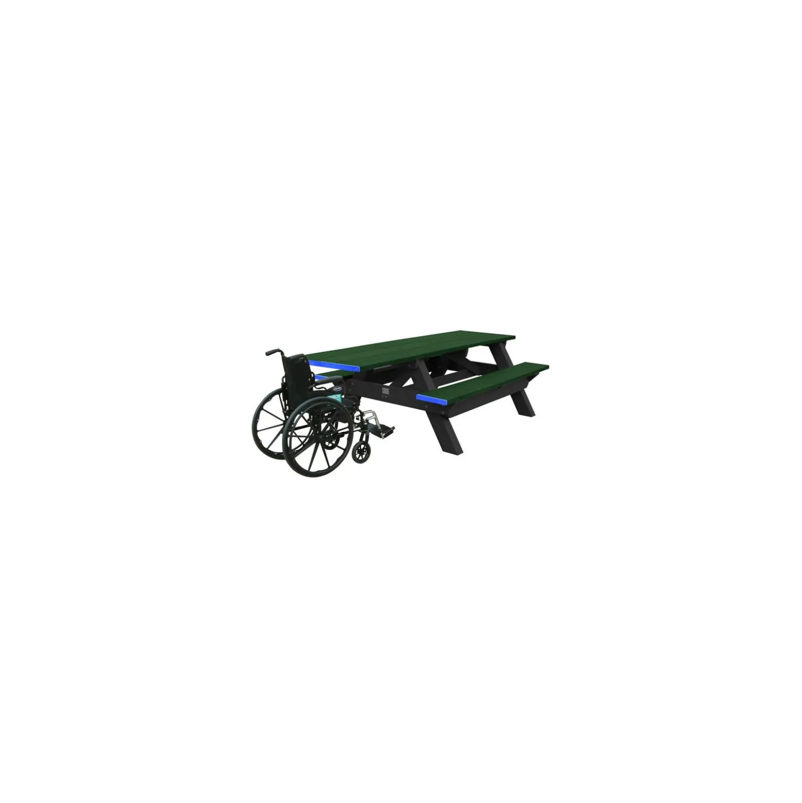 Single ADA Accessible Recycled Plastic Picnic Table