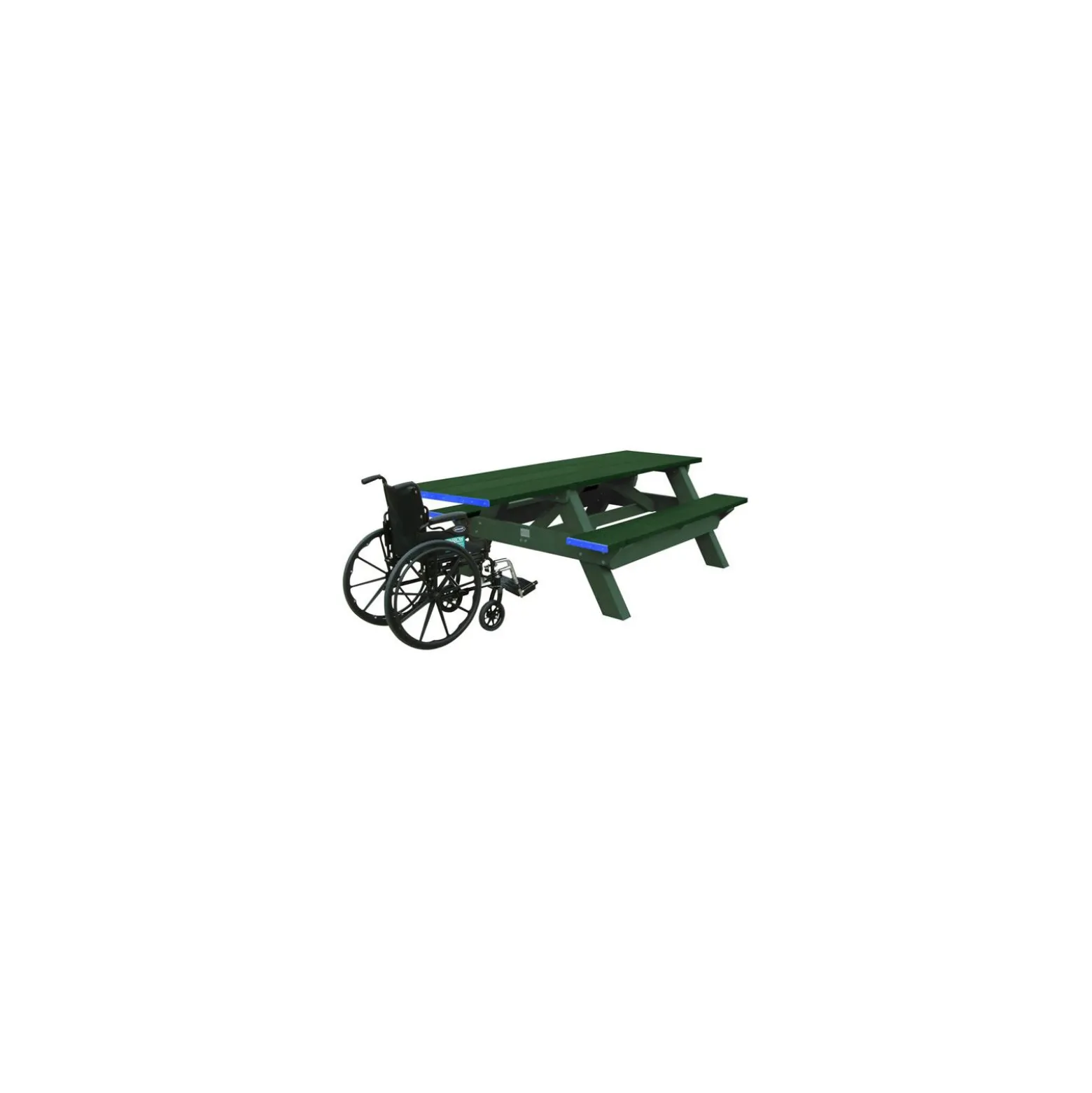 Single ADA Accessible Recycled Plastic Picnic Table