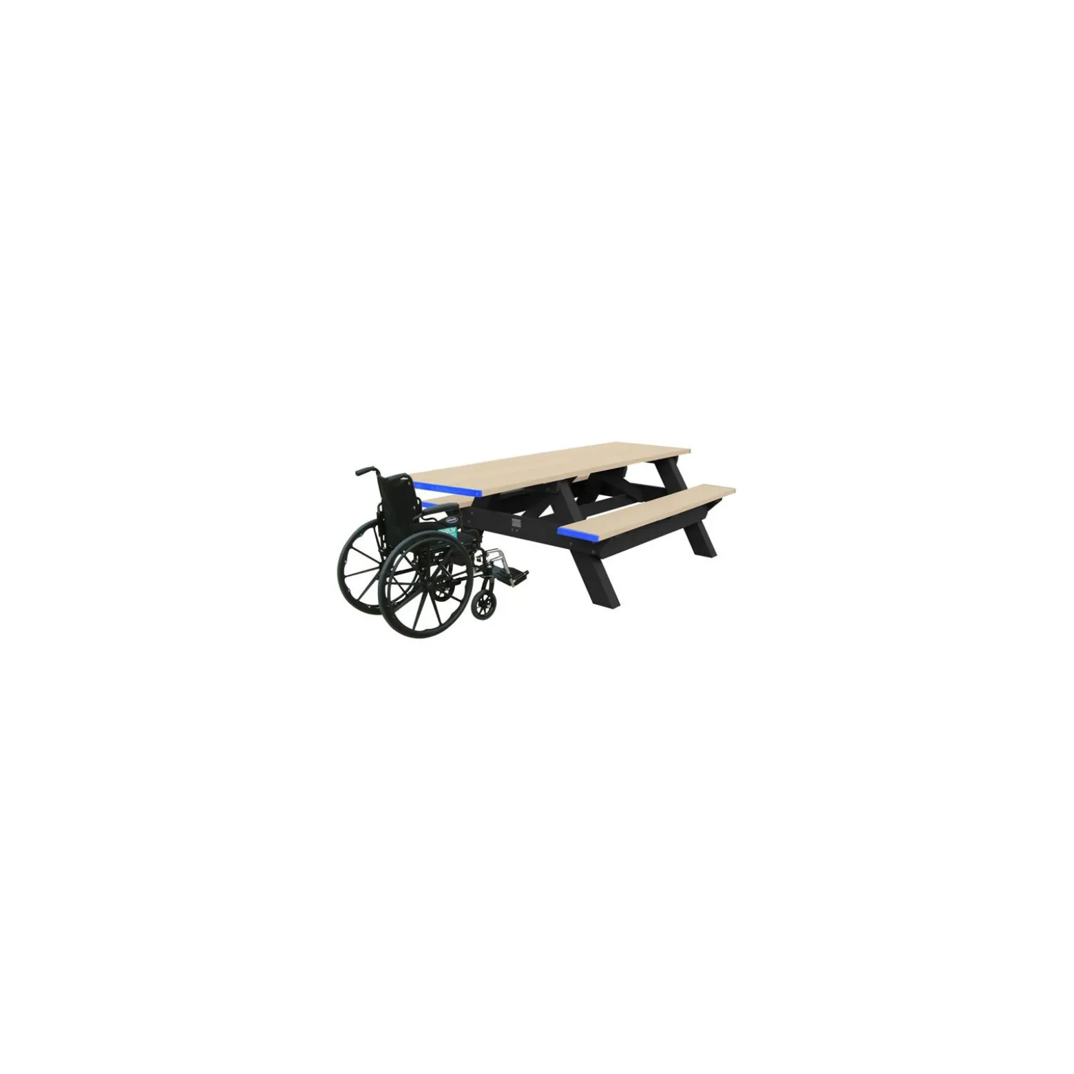 Single ADA Accessible Recycled Plastic Picnic Table