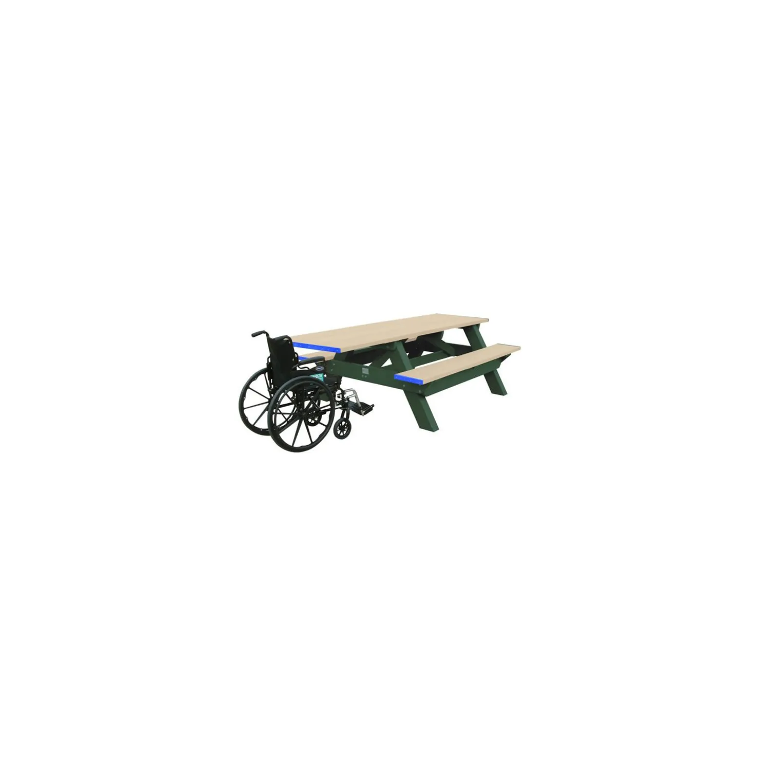 Single ADA Accessible Recycled Plastic Picnic Table