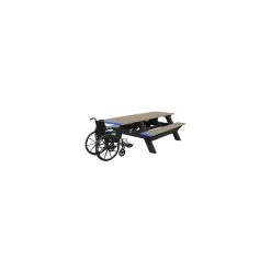Single ADA Accessible Recycled Plastic Picnic Table