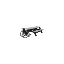Single ADA Accessible Recycled Plastic Picnic Table