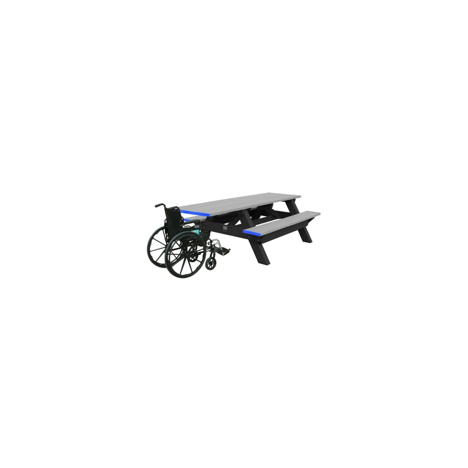 Single ADA Accessible Recycled Plastic Picnic Table