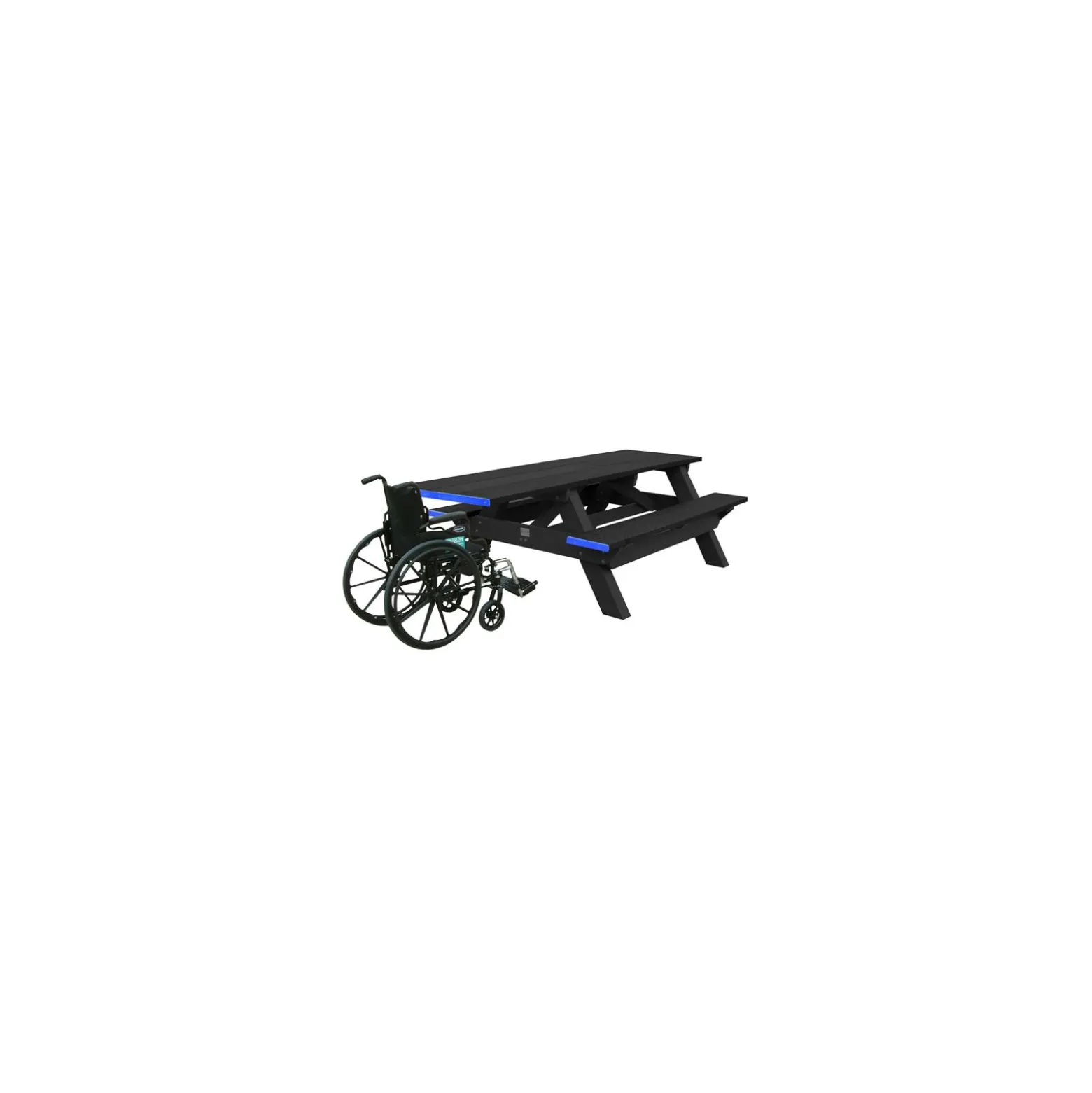 Single ADA Accessible Recycled Plastic Picnic Table