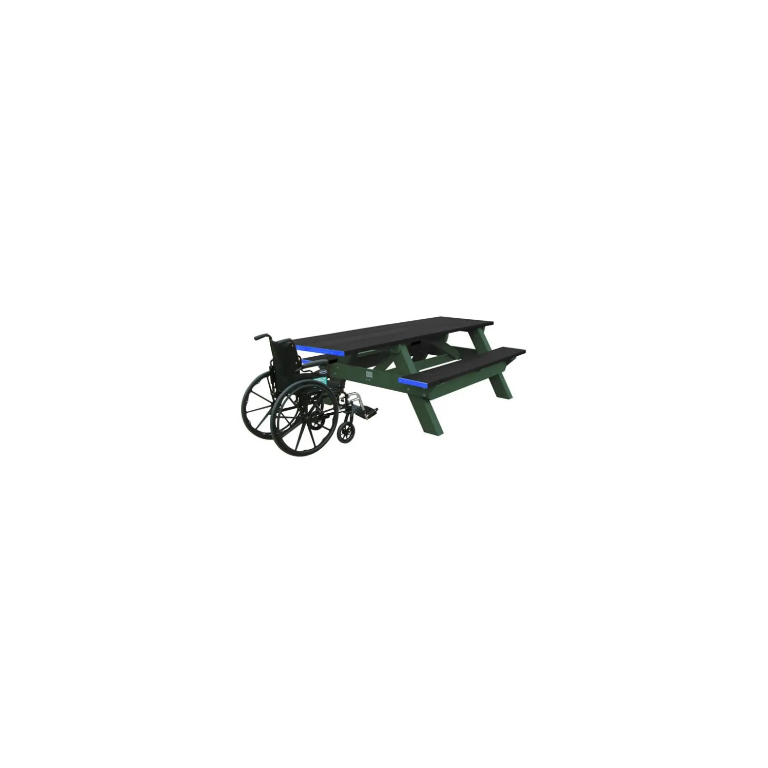 Single ADA Accessible Recycled Plastic Picnic Table