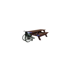 Single ADA Accessible Recycled Plastic Picnic Table